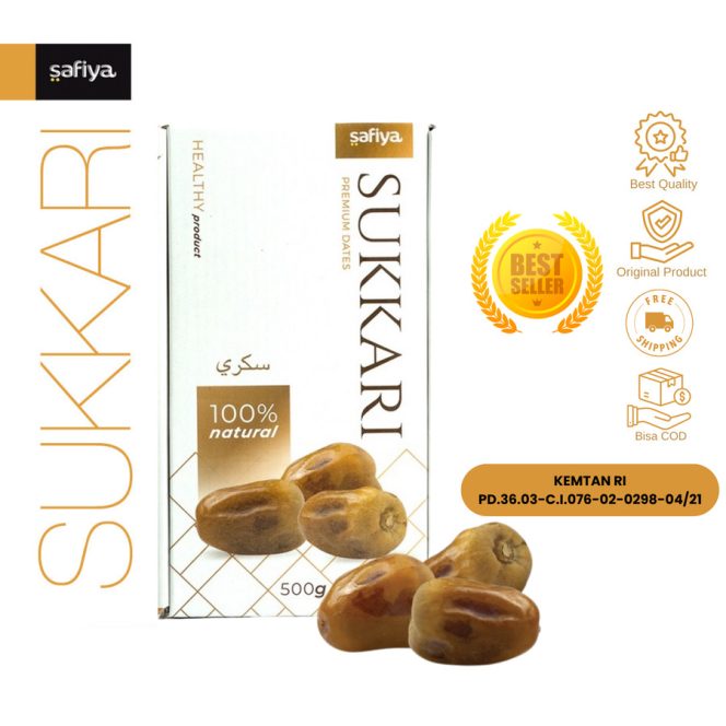 
 Kurma Sukari 500 gram King Dates Sukkari Authentic