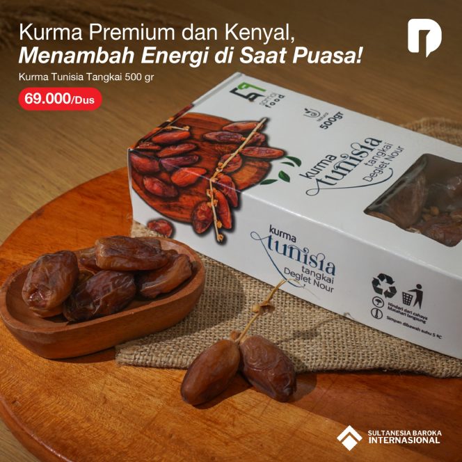 
 Kurma Tunisia Tangkai 500 gr