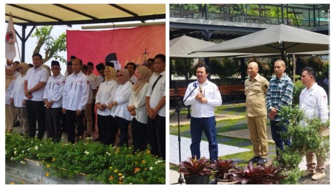
 GERINDRA LAMPUNG : FAUZI BAADILA DAN MIRZANI DEKLARASIKAN PASUKAN 08 LAMPUNG