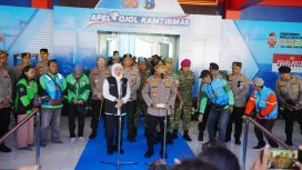 Pimpin Apel Ojol di Jatim, Kapolri Pastikan Komitmen Bermitra Jaga Kamtibmas Kondusif