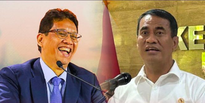 
 Menkeu Purbaya Yudhi Sadewa dan Menteri Pertanian Imran