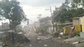 Dampak angin puting beliung di Sumber Sekar, Dau, Kabupaten Malang
